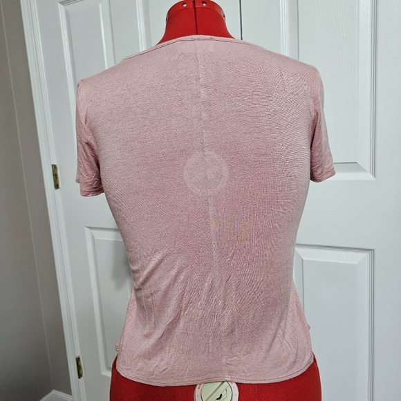 Threads Studio Strappy Front Tie Tee Shirt - Size M - Picture 7 of 9